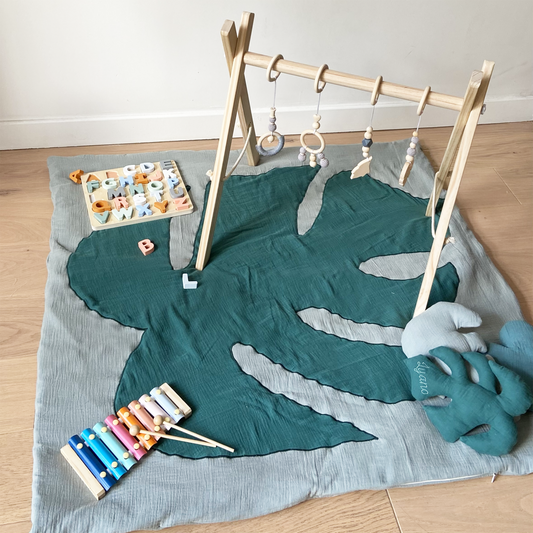 Tapis Monstra XXL – Une évasion douce et exotique pour les petits museaux 🌿✨